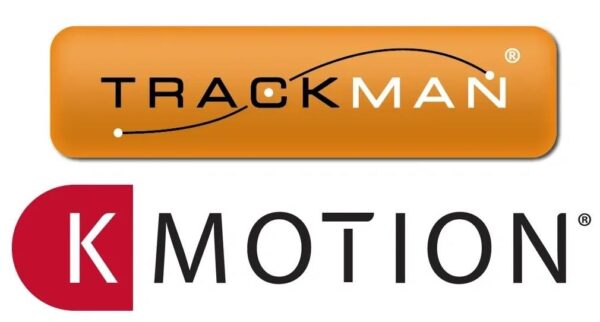 A logo for trackman and motion